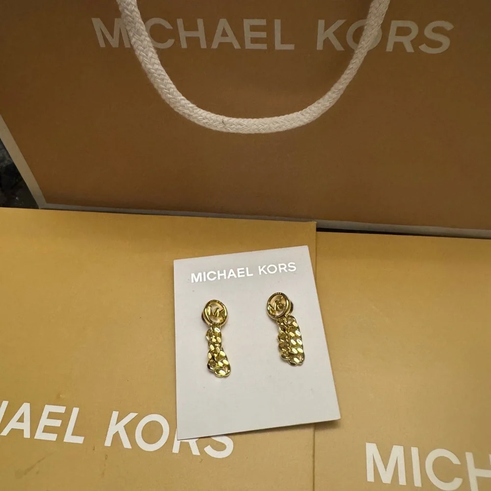 Michae kors chain earrings for women